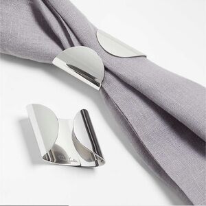 Silver Napkin Holder by Crate and Barrel